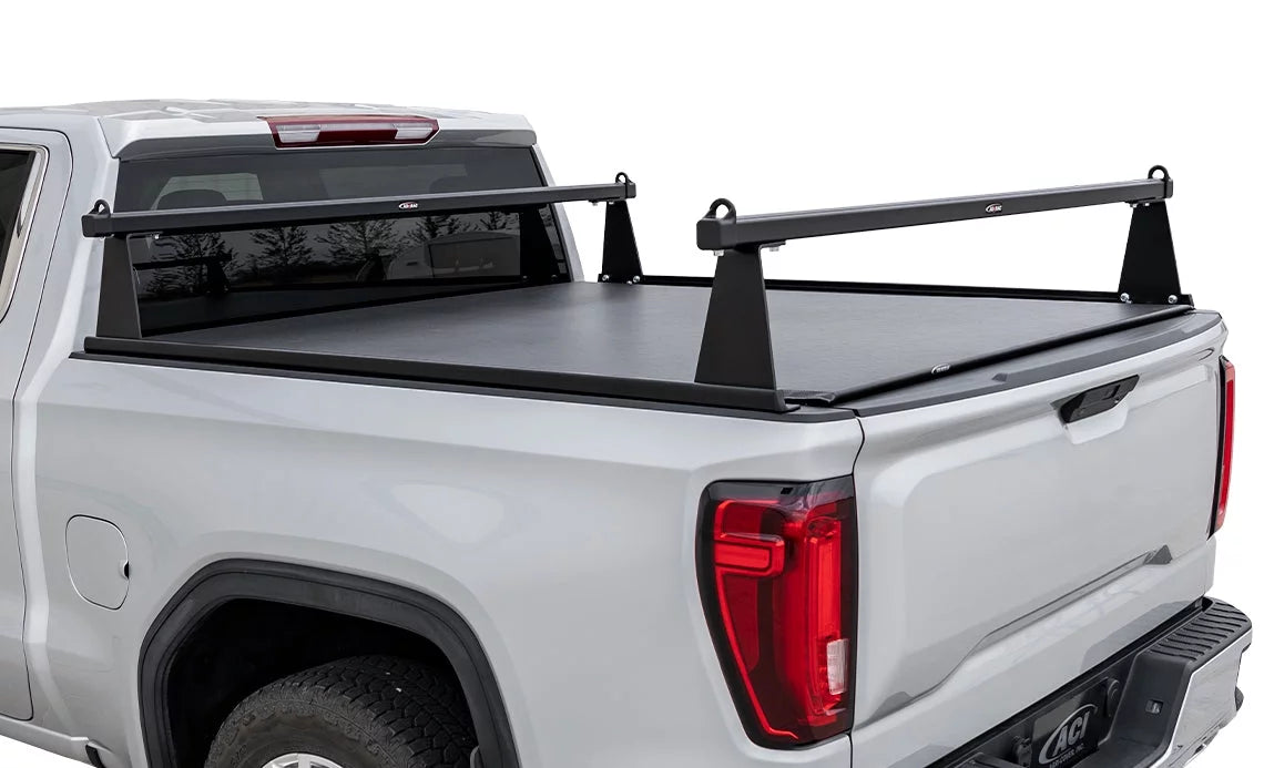 ADARAC 2014-2018 Fits Chevrolet Sizeilverado Fits GMC Sizeierra 1500 2015-2019 2500 3500 8' Matte Black Aluminum M-series Truck Bed Racks F4020062