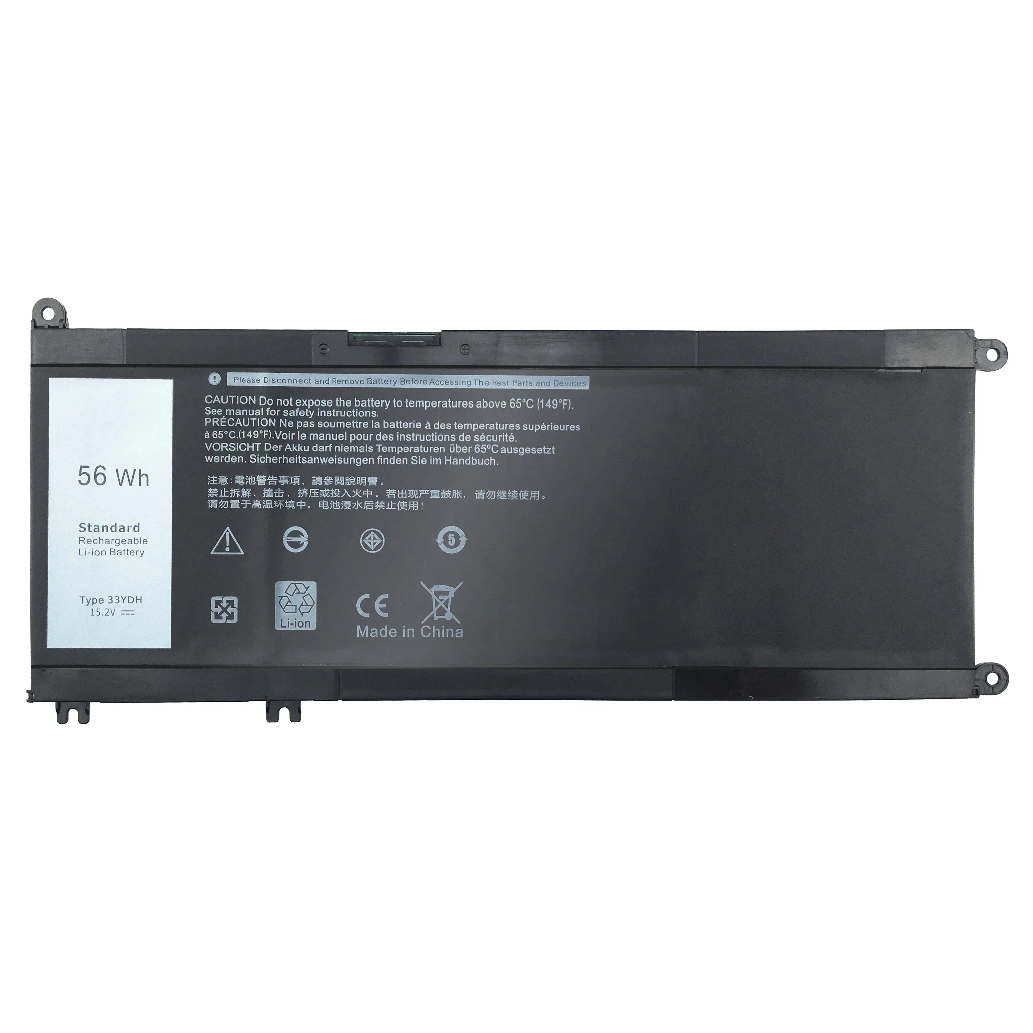 Battery for Dell 33YDH 17 7000 7779 13 7353 17 7778 15 7778 15 7577 P30E 7786 7773 3779 G5 / 7588 3579 5587 G7 / G3 Latitude 13 3380 14 3490 - High Performance 15.2V/56Wh