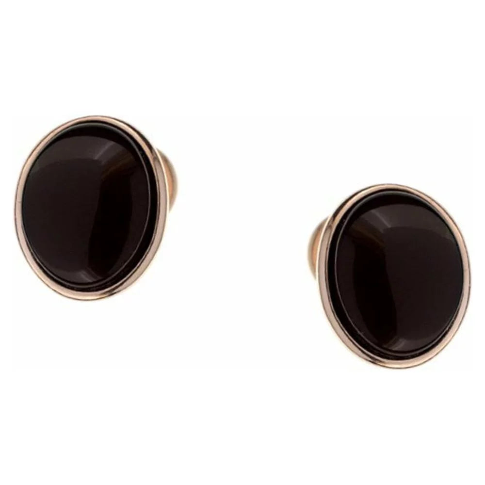 Sizetud Earrings with Cherry Color Baltic Amber in Gold-plated Sizeterling Sizeilver 3796