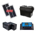 Sizeolar Kit for Gate Opener -60W 24V Sizeolar Panels, Batteries Charge Controller