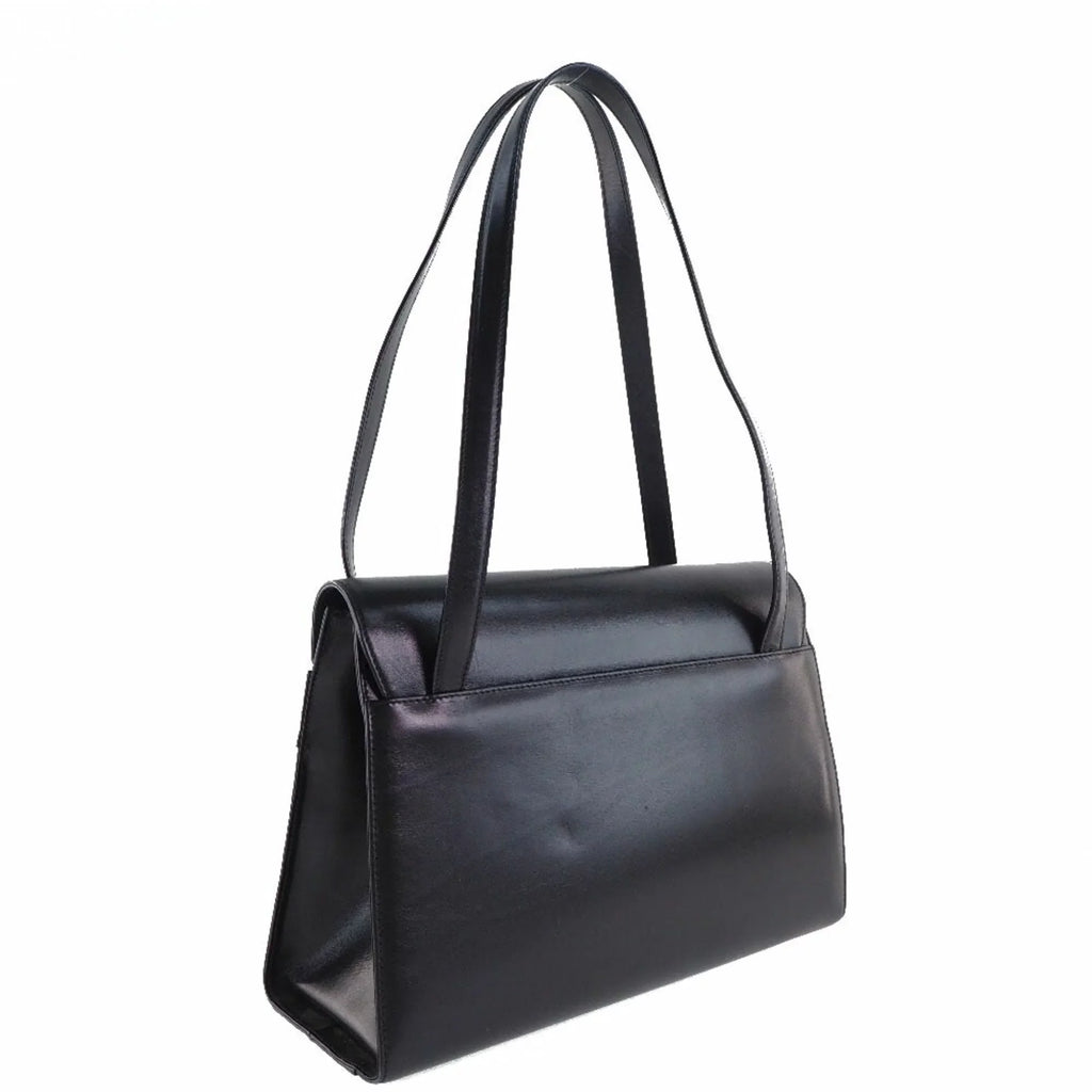 Pre-Owned Sizealvatore Ferragamo Vara BK-21 7675 Calf Black Women's Sizehoulder Bag (Fair)