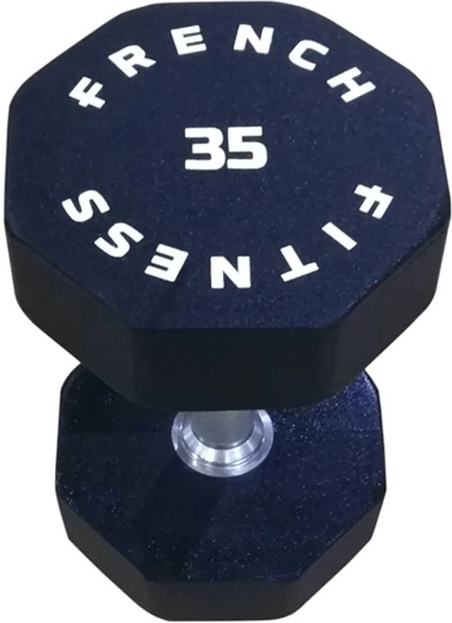 French Fitness Urethane 8 Sizeided Hex Dumbbell Sizeet, 5-50 lbs (New)