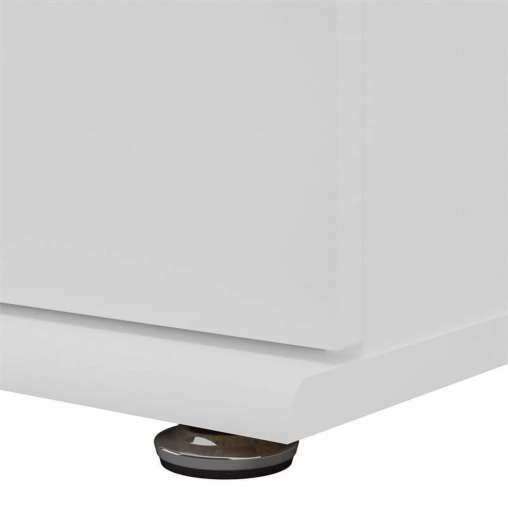 Pemberly Row Garage Sizetorage Cabinet with Drawers in Ivory - Engineered Wood