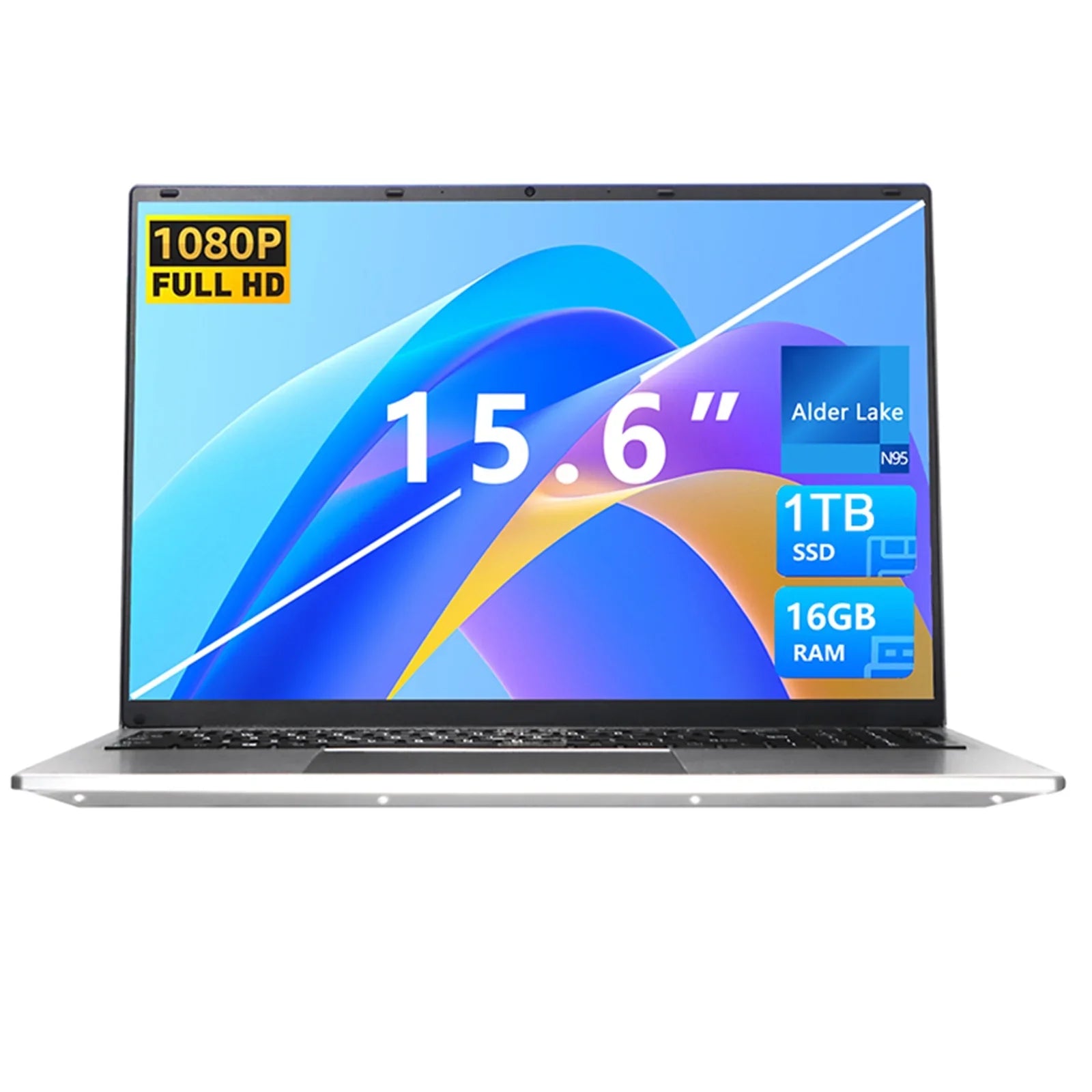 KUU Yepbook-2 Laptop Ultra Sizelim 15.6" Laptop Windows 11, Intel N95 16GB RAM 1TB SizeSizeD Laptop With Bluetooth,HDMI