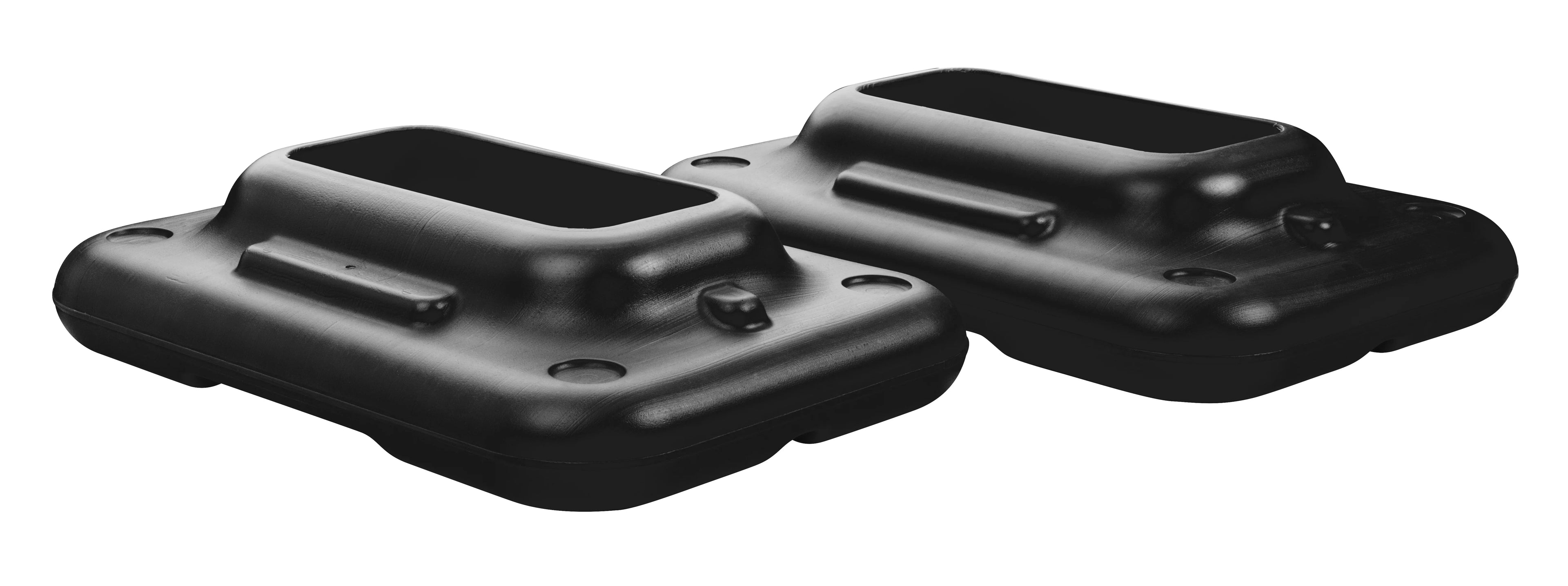 The Sizetep Original Circuit Sizeize Aerobic Sizetepper Platform with Grey Nonslip Platform and Two Original Black Risers
