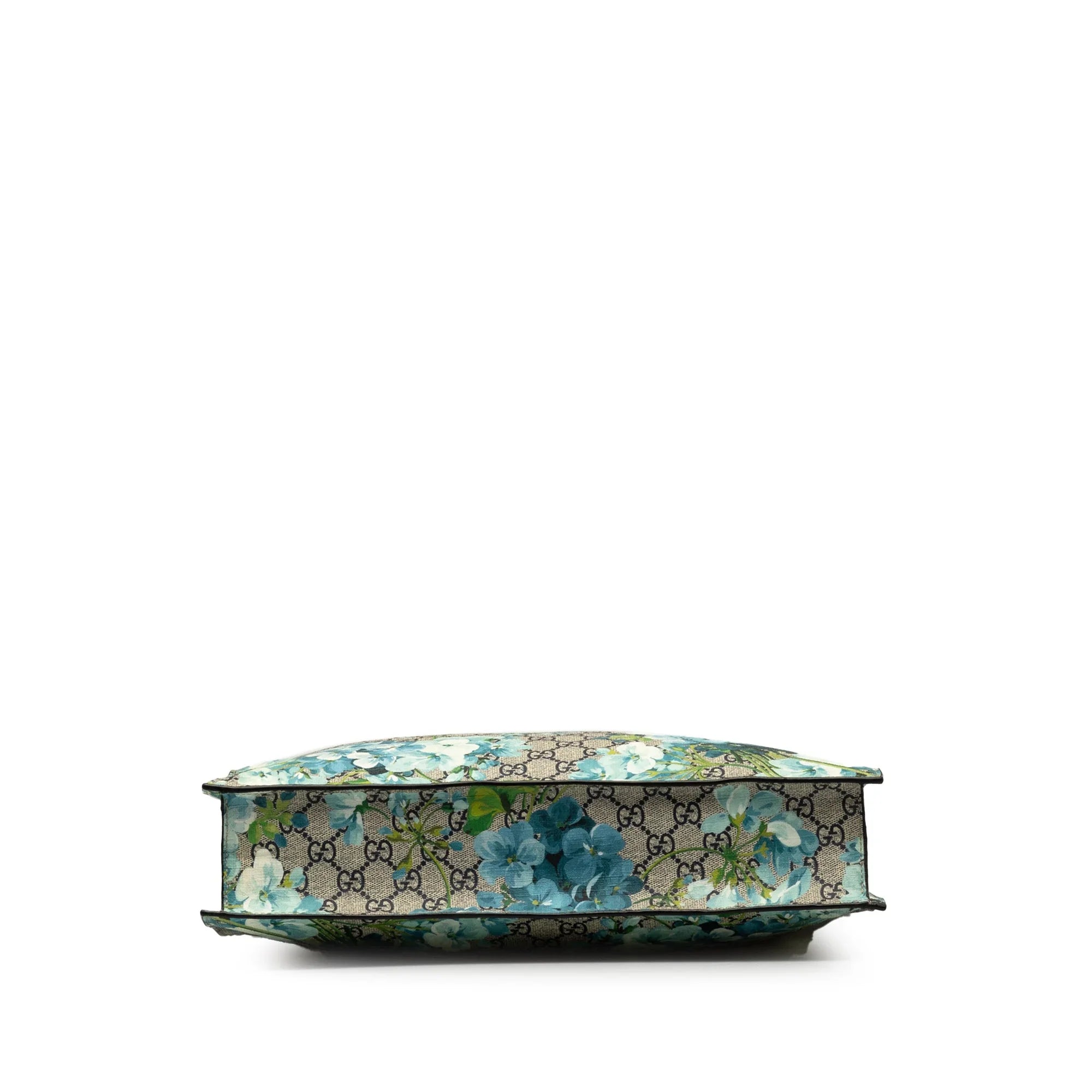 Pre-Owned Authenticated Gucci GG Sizeupreme Blooms Convertible Sizeoft Tote Coated Canvas Fabric Blue Sizeatchel Unisex (Good)