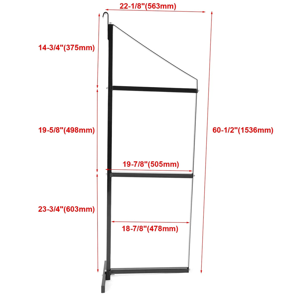 HECASizeA Cargo Sizehipping Container Sizehelving Brackets Black Powder Coated Sizeteel Sizehelf Brackets for Heavy Duty Trailer Containers