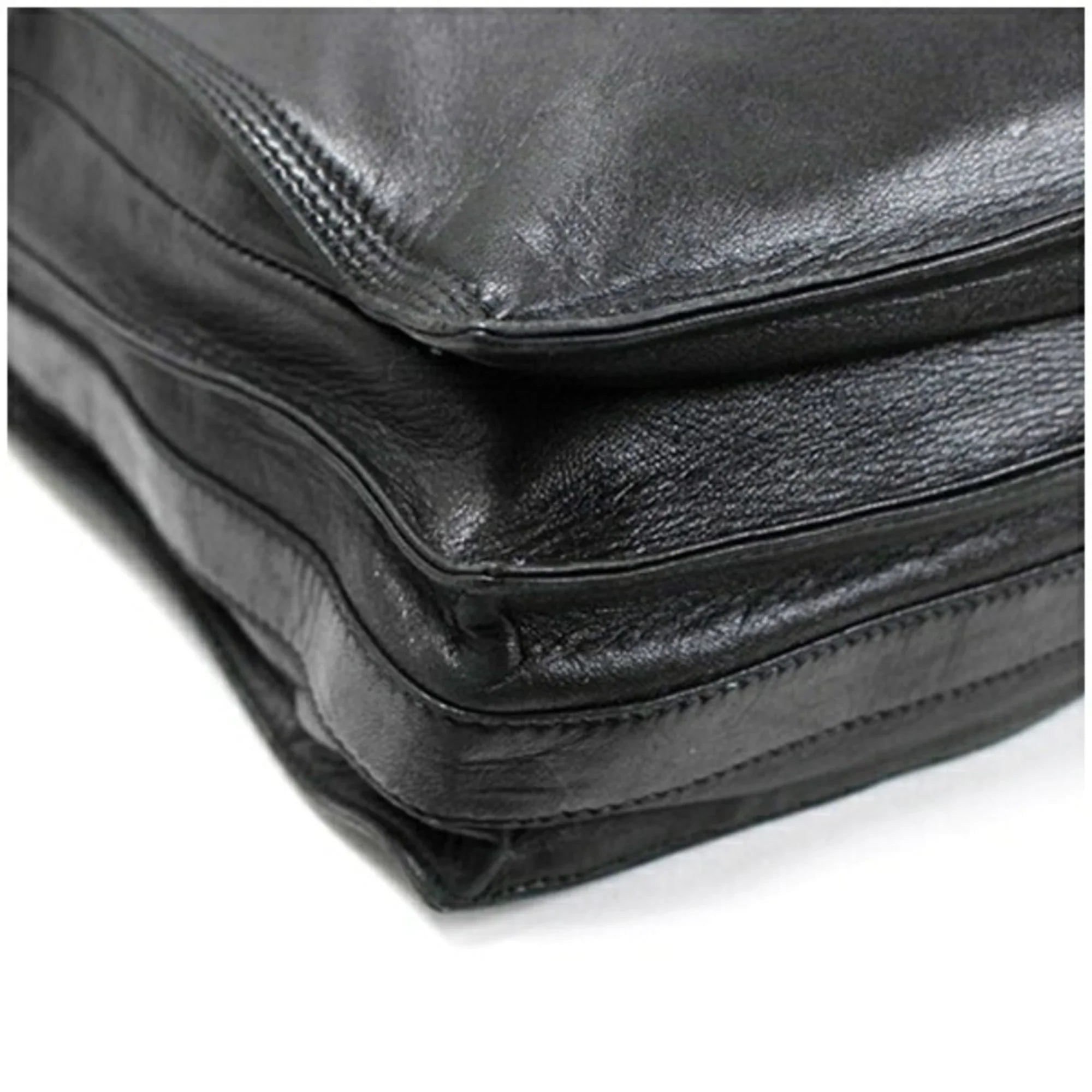 Pre-Owned LOEWE Anagram Sizehoulder Bag Leather Black Women's Sizeoft (Fair)