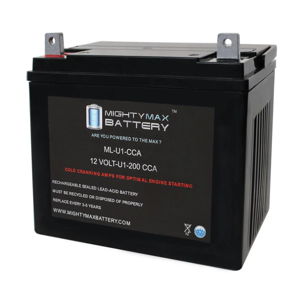 ML-U1 12V 200CCA Battery for Bobcat Textron ZT-331 0Turn Lawn Mower