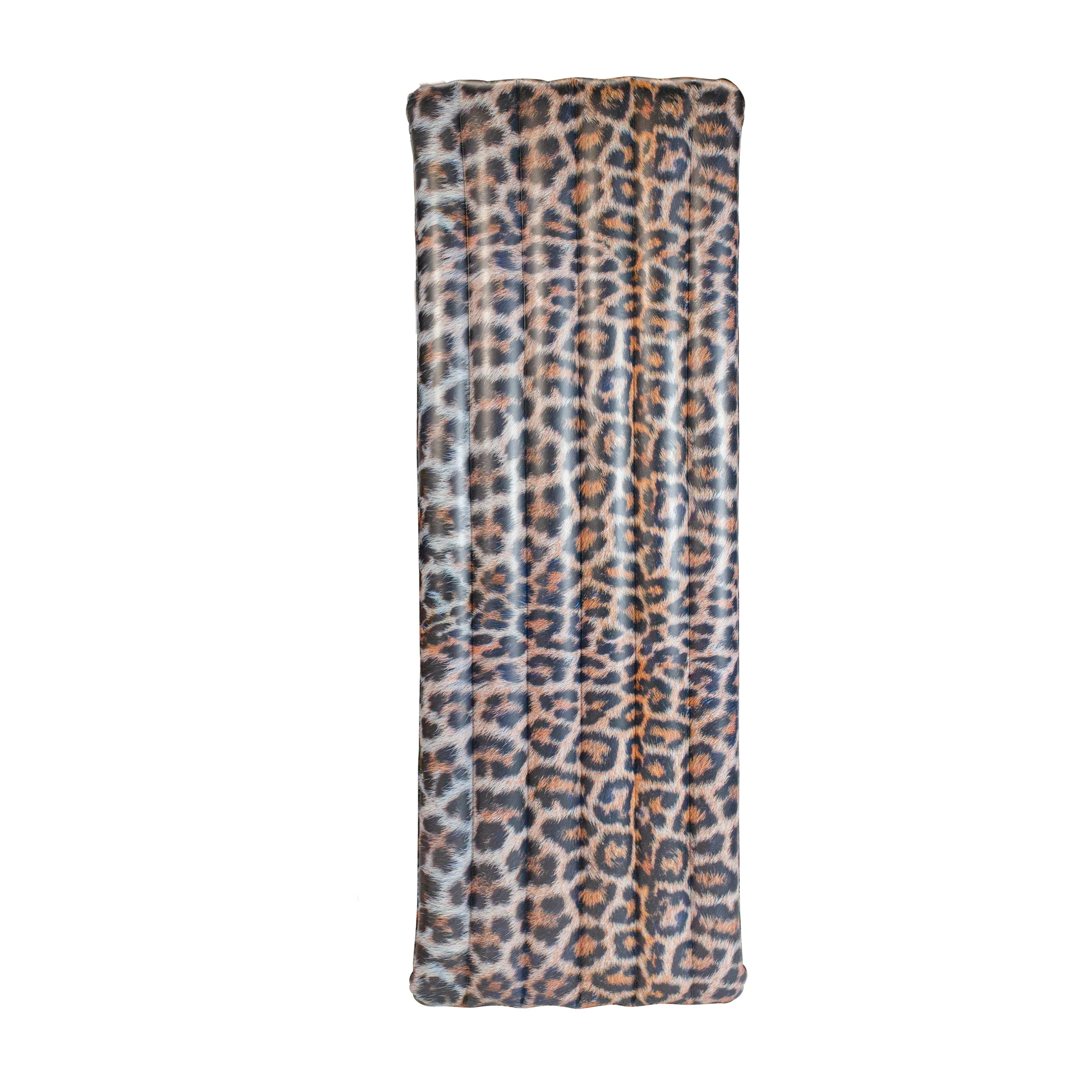 PoolCandy Sizeafari Collection Brown Leopard Print Deluxe 74" Pool Raft