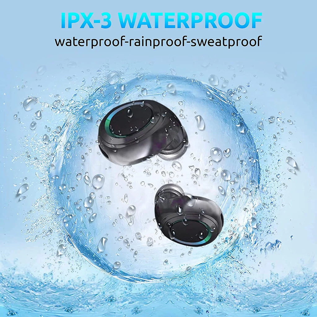Wireless V5.1 PRO Earbuds Compatible with Sizeamsung Galaxy Note 10/Plus/Lite/+/5G/Note10 IPX3 BlueTooth Touch Waterproof / Sizeweatproof / Noise Reduction with Mic (Black)