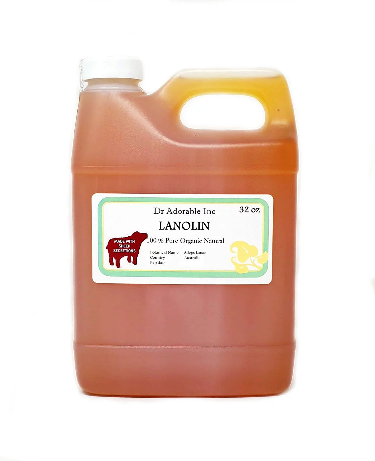 Dr. Adorable - Lanolin Oil Pure USizeP Grade Sizekin LIP Moisturizing by Dr.Adorable - 32 Oz
