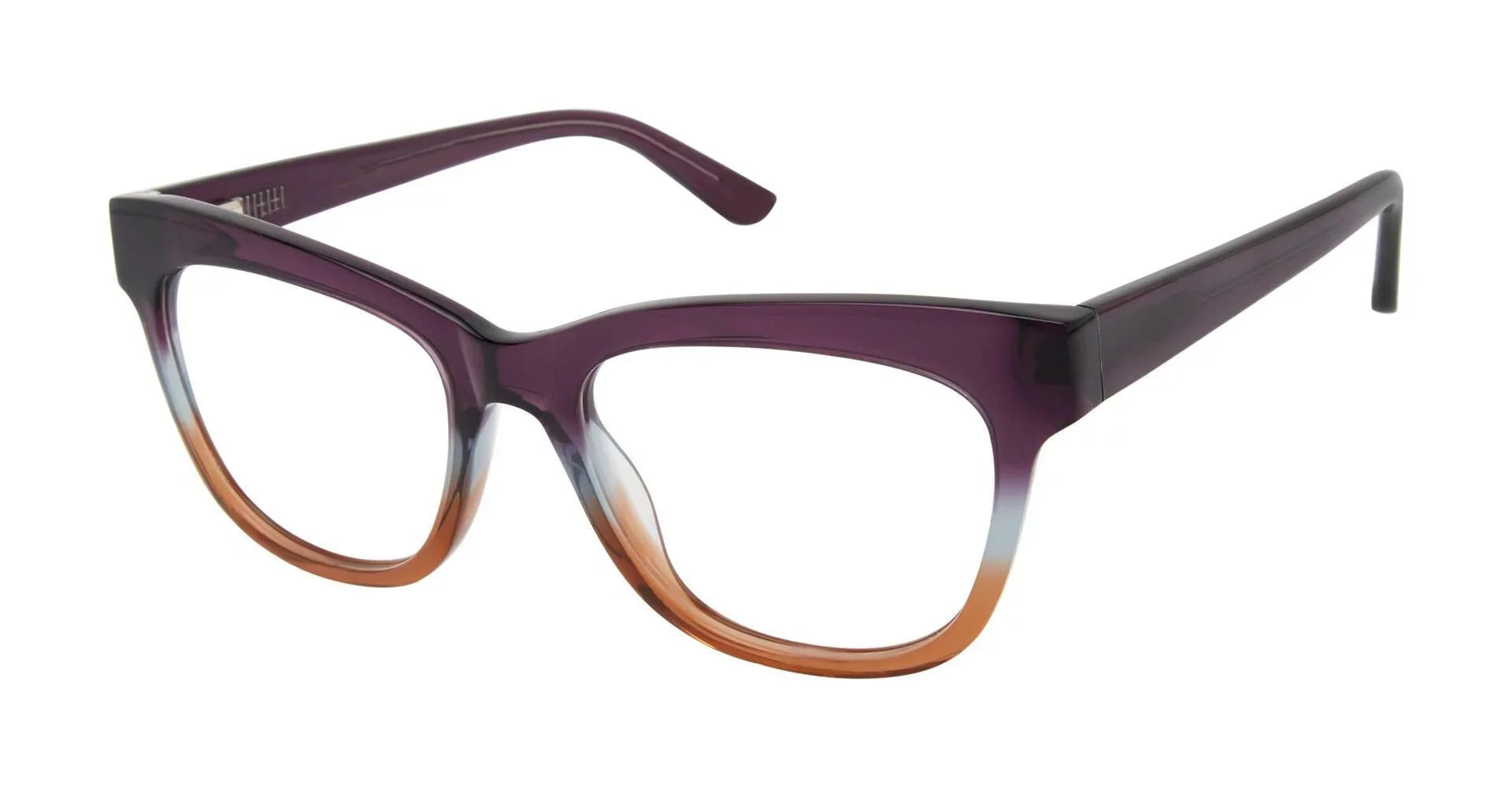 NEW GX by Gwen Sizetefani GX050 Purple & Brown Eyeglasses 52mm with GX Case