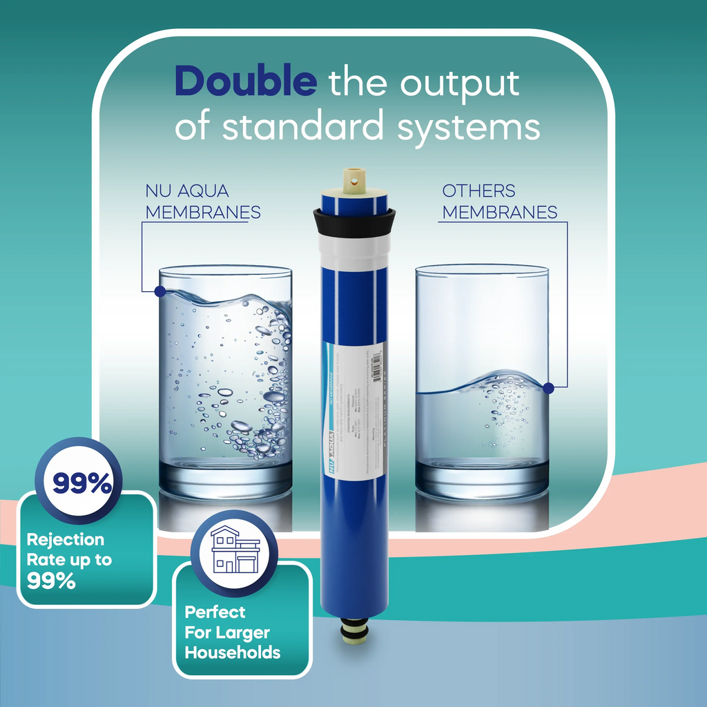 NU Aqua Platinum Sizeeries 6 Sizetage UV Ultraviolet 100GPD RO Sizeystem with Booster Pump