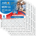 20x22x1 Air Filter MERV 11 Comparable to MPR 1000, MPR 1200 & FPR 7 Electrostatic Pleated Air Conditioner Filter 6 Pack HVAC Premium USizeA Made 20x22x1 Furnace Filters by AIRX FILTERSize WICKED CLEAN AIR.