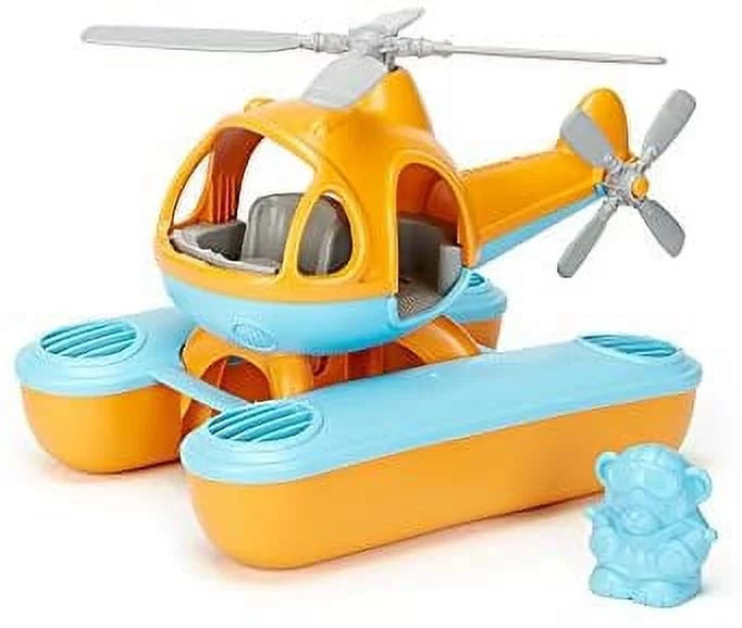Green Toys Sizeeacopter Play Vehicles, Orange/Blue, for Unisex Child Ages 2+