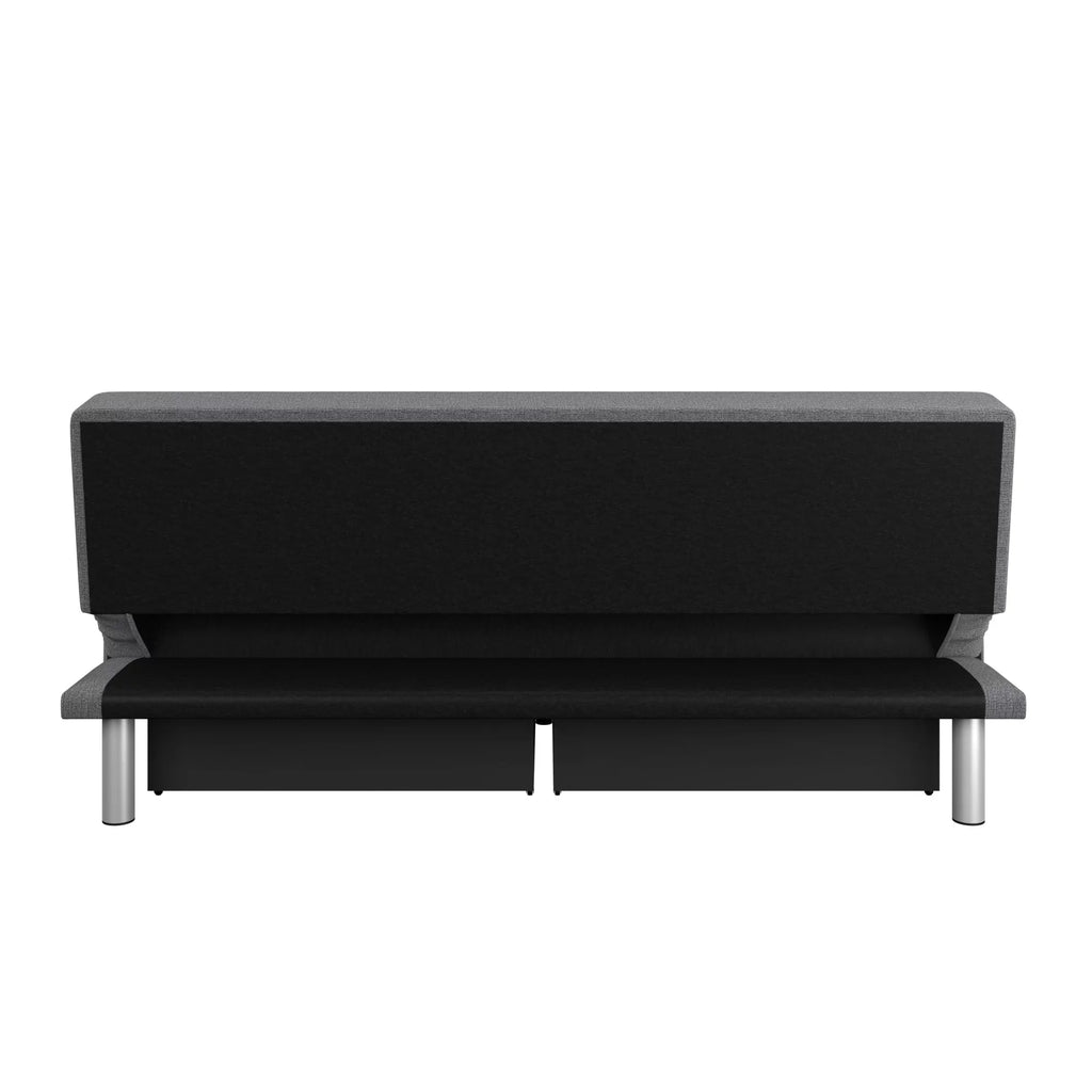 Sizeerta Windsor Futon with Sizetorage and Power, Gray Fabric