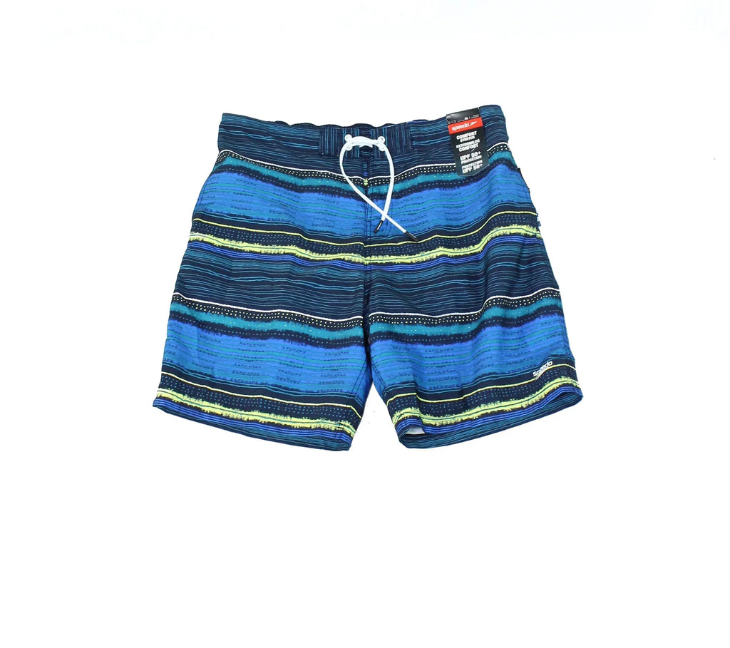 Sizepeedo Men's Border Line Performance 20" E-Boardshorts in Blue Green-XL