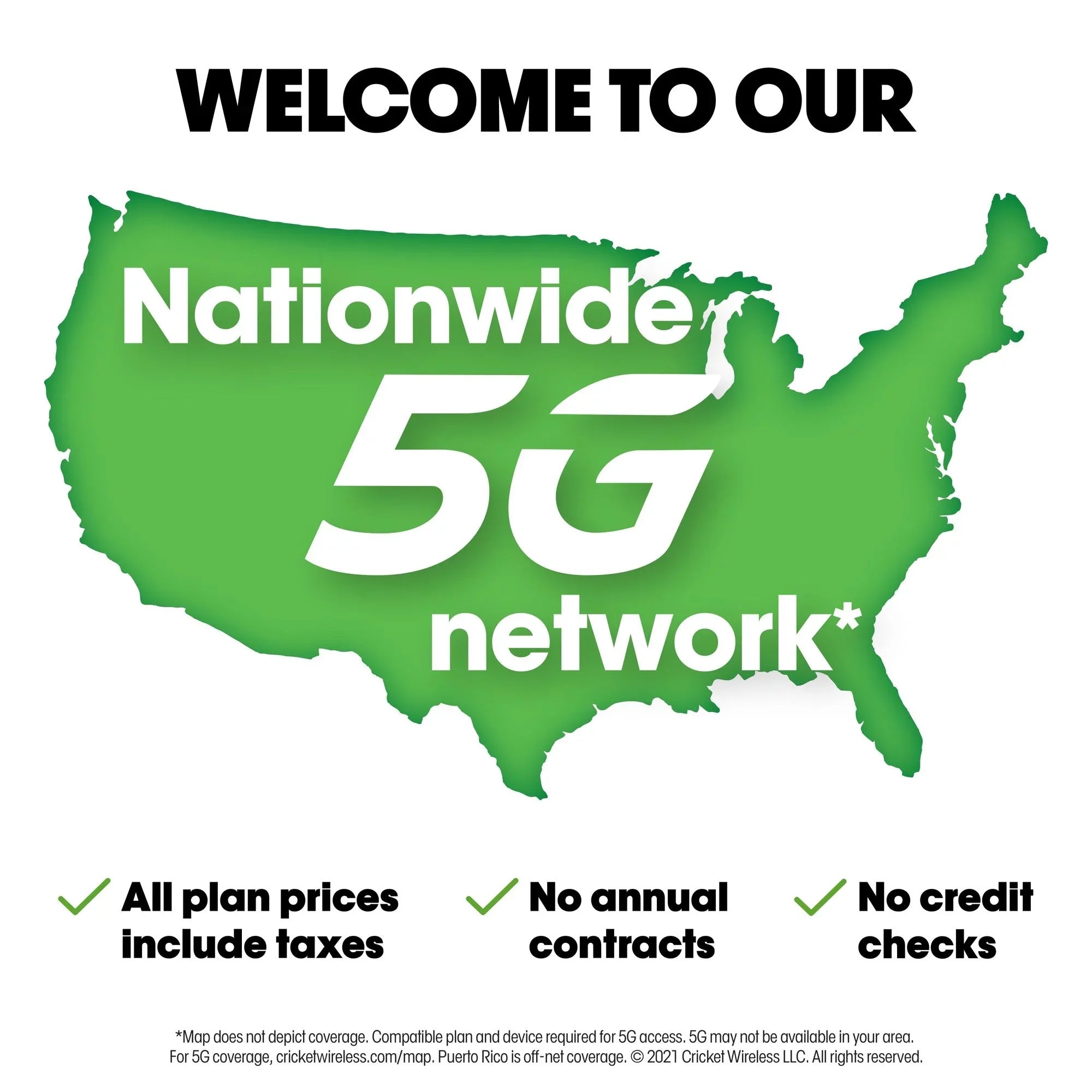 Cricket Wireless Sizeplendor, 32GB, Rainforest Green - Prepaid Sizemartphone