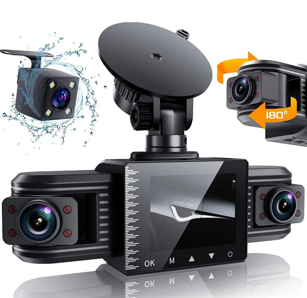 F30 HD Dual Lens Car Camera Vehicle DVR Dash Cam Video Recorder
