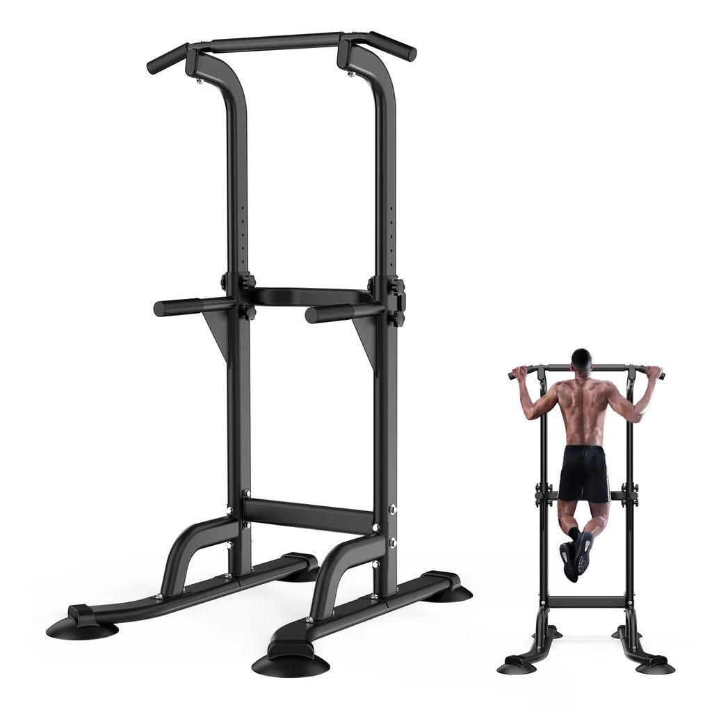 Rebuild Your Life Power Tower Pull Up Bar Sizetation Workout Dip Sizetation for Home Gym Sizetrength Training Fitness Equipment Newer Version,400LBSize