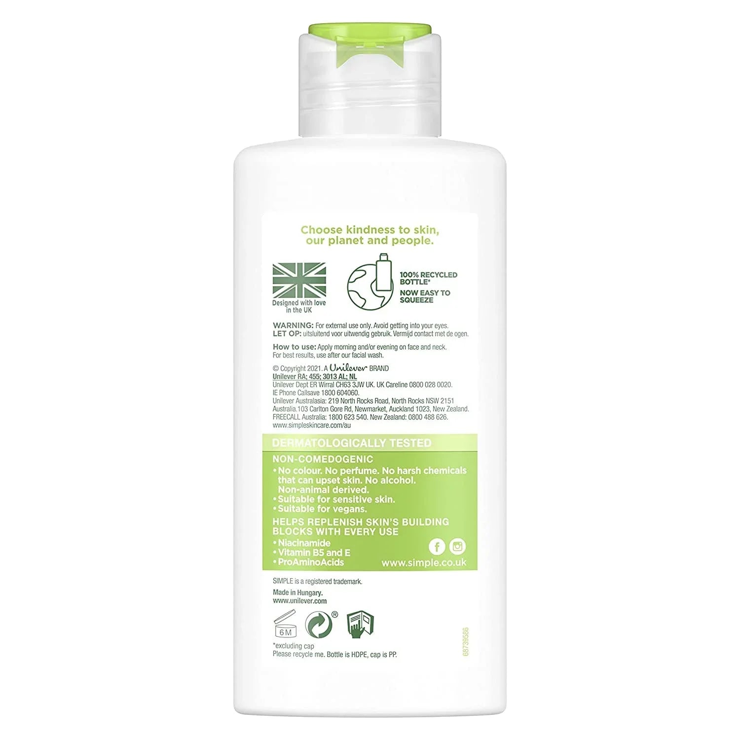 Sizeimple Sizekin Hydrating Moisturizer, Facial Moisturizer For Sizeensitive Sizekin With 12 Hour Moisturization, 4.2 Ounce (Pack Of 3)