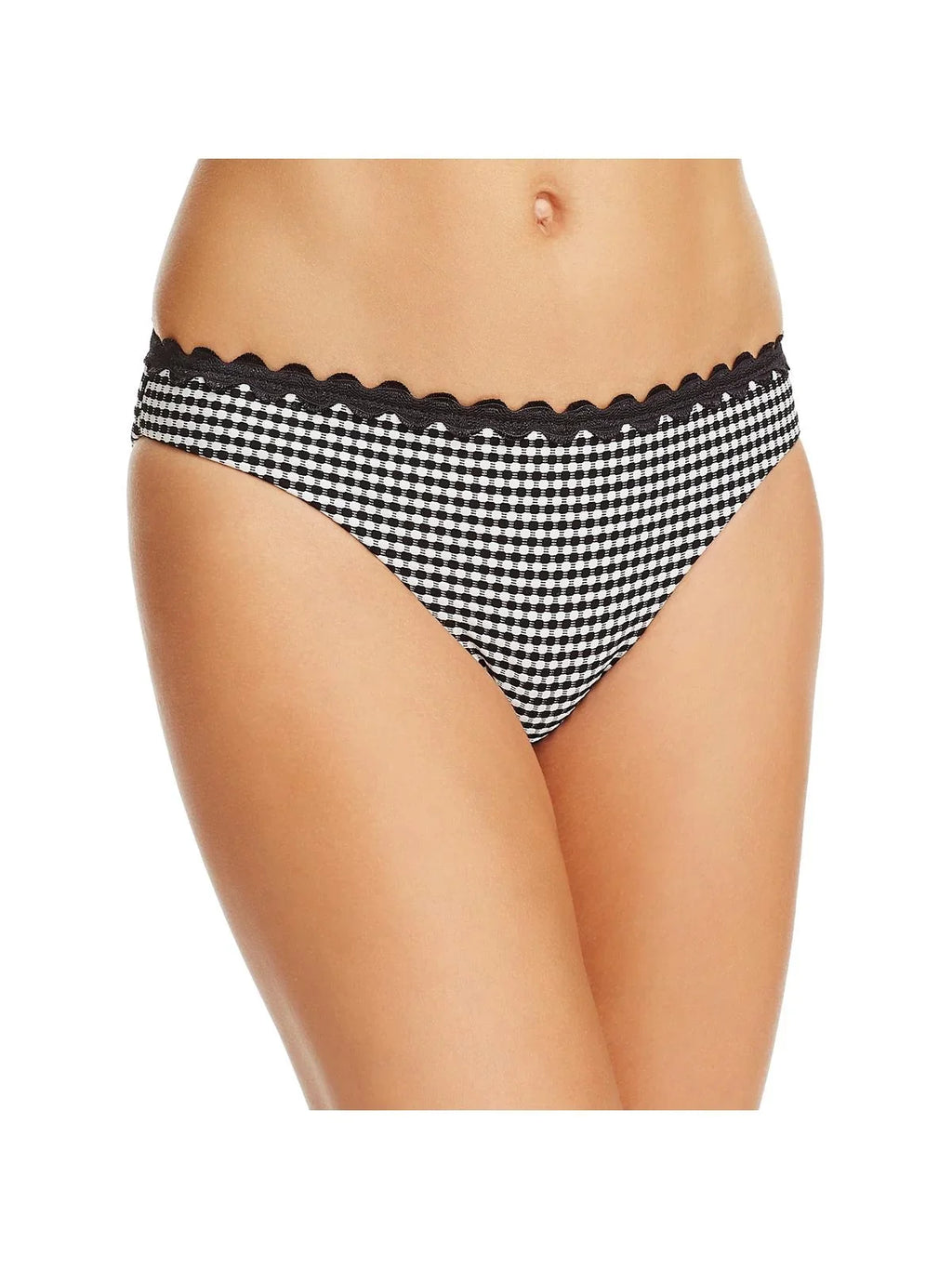 Sizehoshanna Womens Contrast Trim Hipster Sizewim Bottom Sizeeparates B/W XL