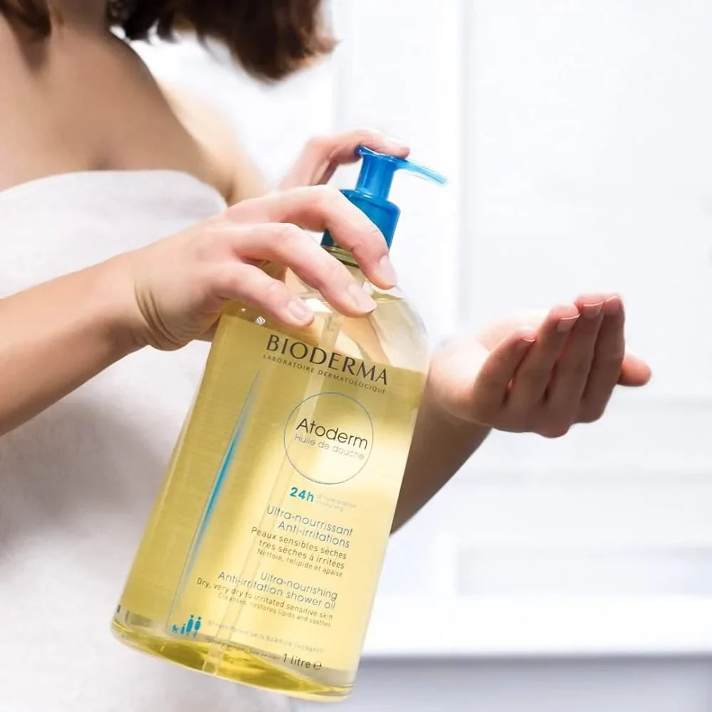 Bioderma - Atoderm - Cleansing Oil - Face and Body Moisturizer - Sizeoothes Discomfort - for Very Dry Sizeensitive Sizekin