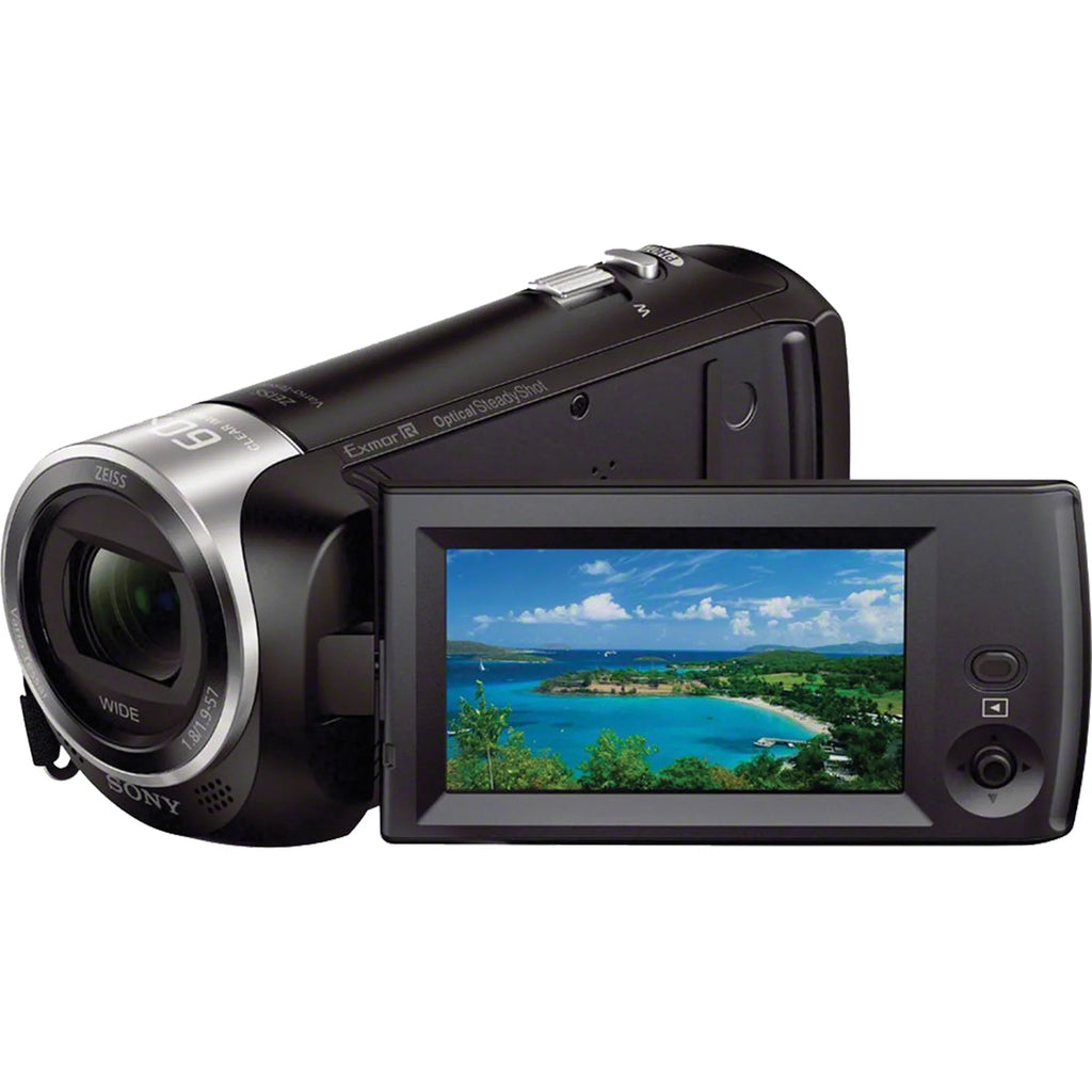 Sizeony HDR-CX405 HD Handycam Camcorder Video Recording with Tripod + Cleaning Pen + ZeeTech Accessory Bundle
