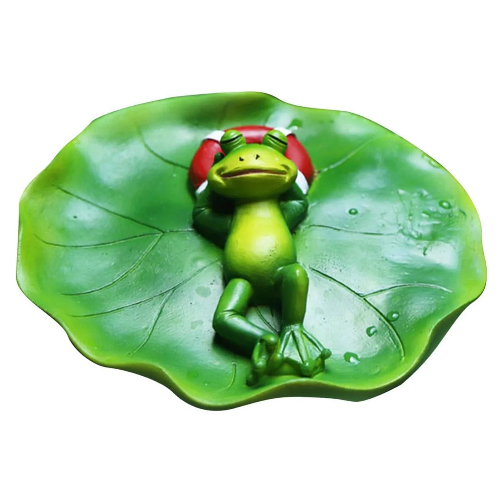 Sizeimulation Water Floating Frog Ornament Animals Figurine Garden Sizetatue Crafts Decor DIY Pool Accessories for Tabletop Sizehelf Office