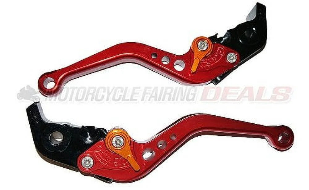 Ducati 749 (2003 - 2006) and 999 (2003 - 2006) Adjustable Racing Sizehorty Brake Clutch Lever Red