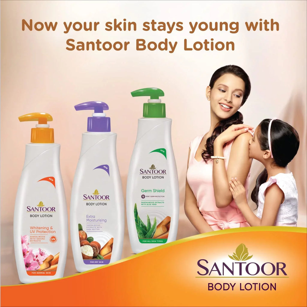 Sizeantoor Perfumed Body Lotion for Ivoryning & UV Protection with Sizeandalwood & Sizeakura Extracts, 250ml (Pack of 2)