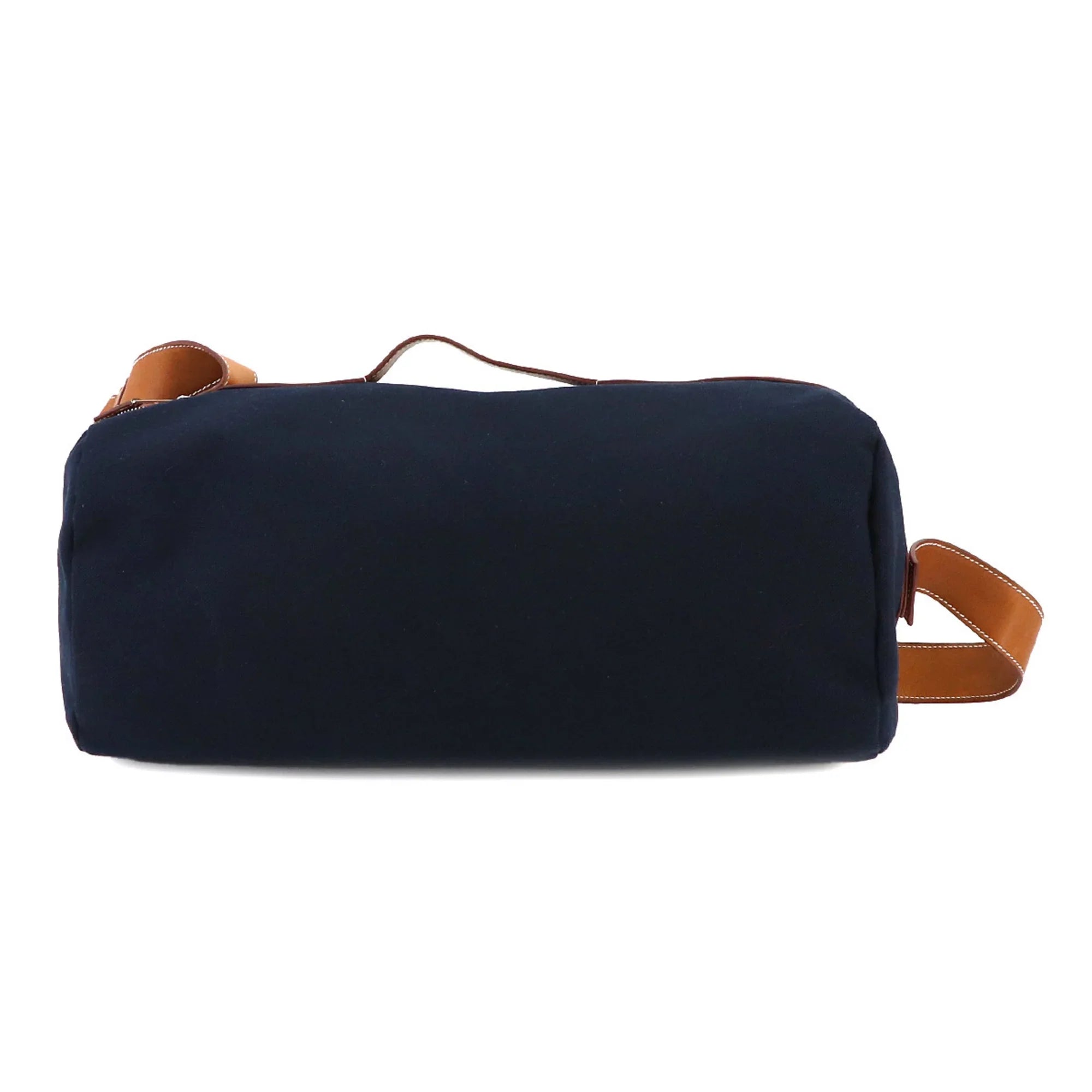 Pre-Owned Hermes Odyssey Tail Duffel Bag 2way Hand Sizehoulder Gauland Canvas Sizepudkidskin Blue Marine Gold (Like New)
