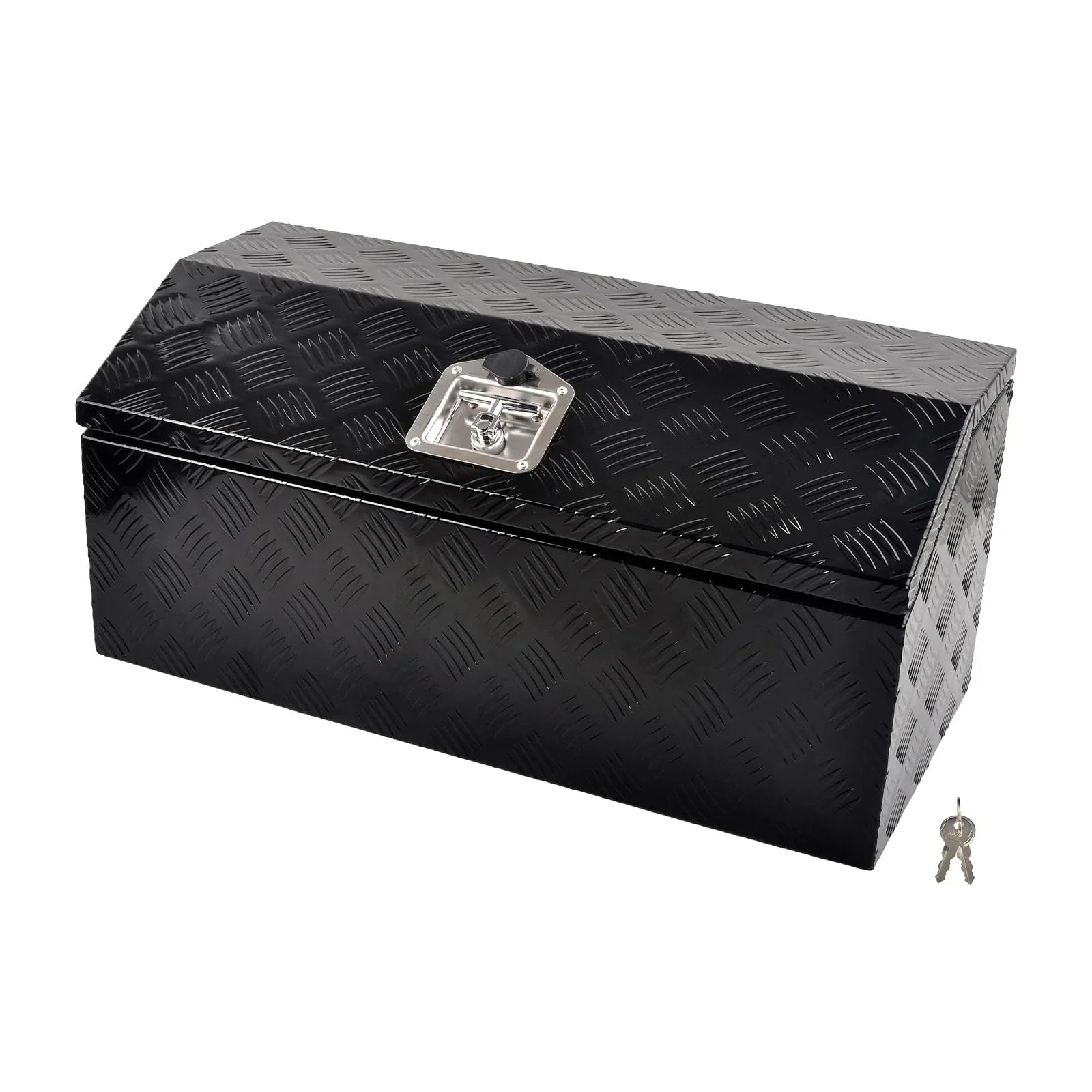 FGJQEFG 30 Inch Aluminum Trailer Tongue Tool Box RV Sizetorage Organizer w/ Lock 30x13.2x13.5 Inch