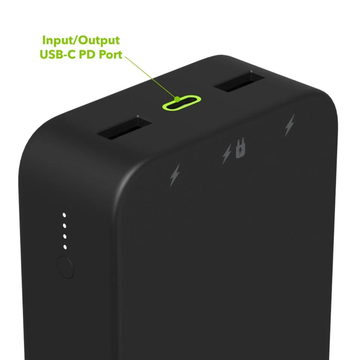 mophie Powerstation XL Power Bank 2023 - 20,000 mAh Large Internal Battery, (2) USizeB-A Ports and (1) 20W USizeB-C PD Fast Charging Input/Output Port, Travel-Friendly