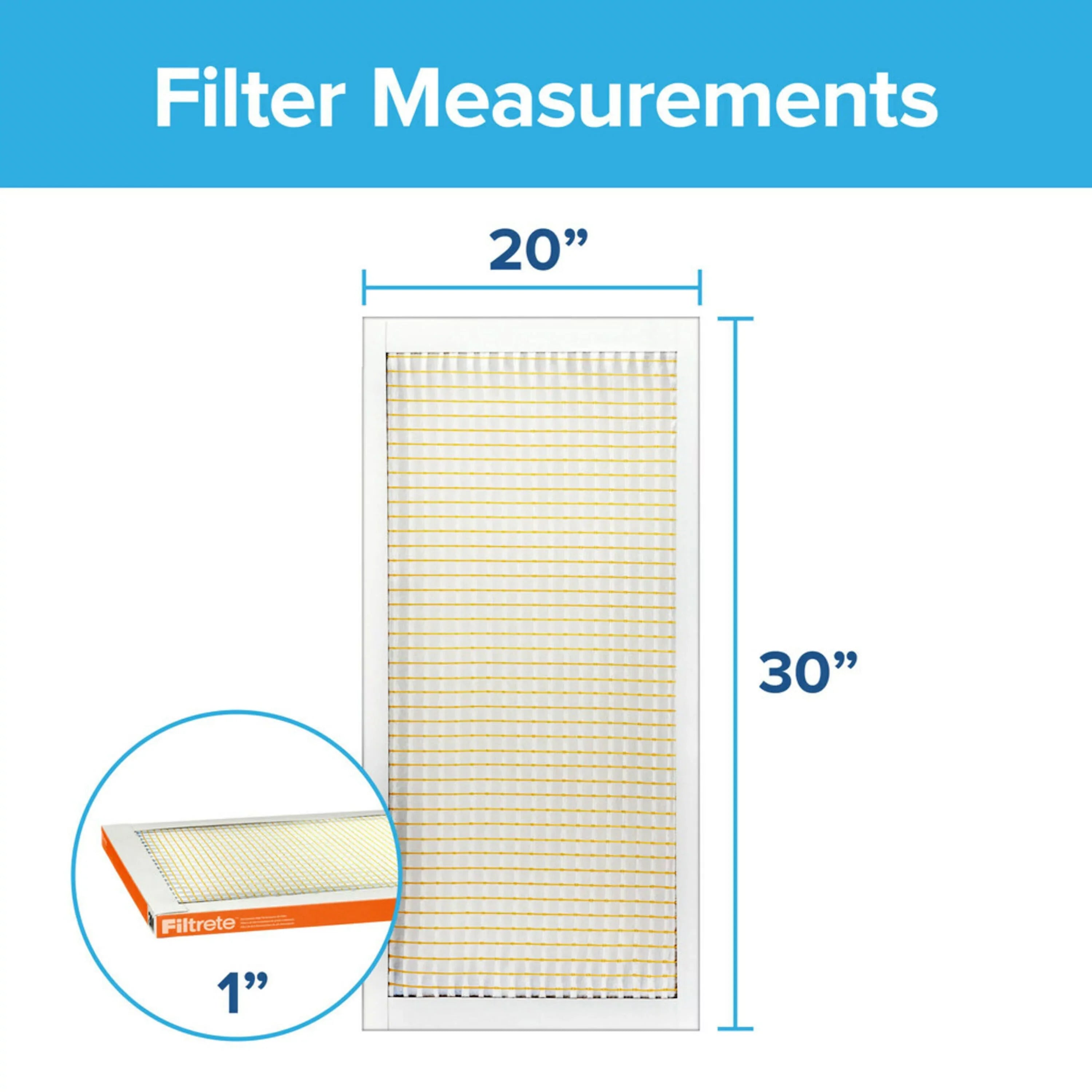Filtrete 20x30x1 Air Filter, MPR 800 MERV 10, Micro Particle Reduction, 4 Filters