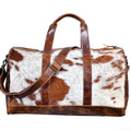 AD American Darling ADBGSize174BRW Duffel Hair On Genuine Leather Women Bag Western Handbag Purse