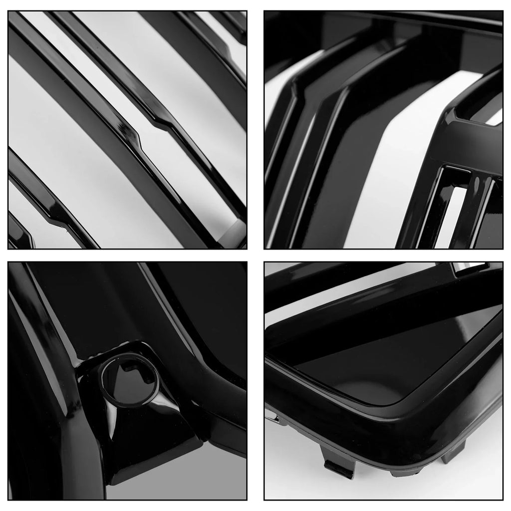 Front Bumper Grille Grill Fit for BMW X6 G06 M50i 2020-2022 W/Camera Hole Black