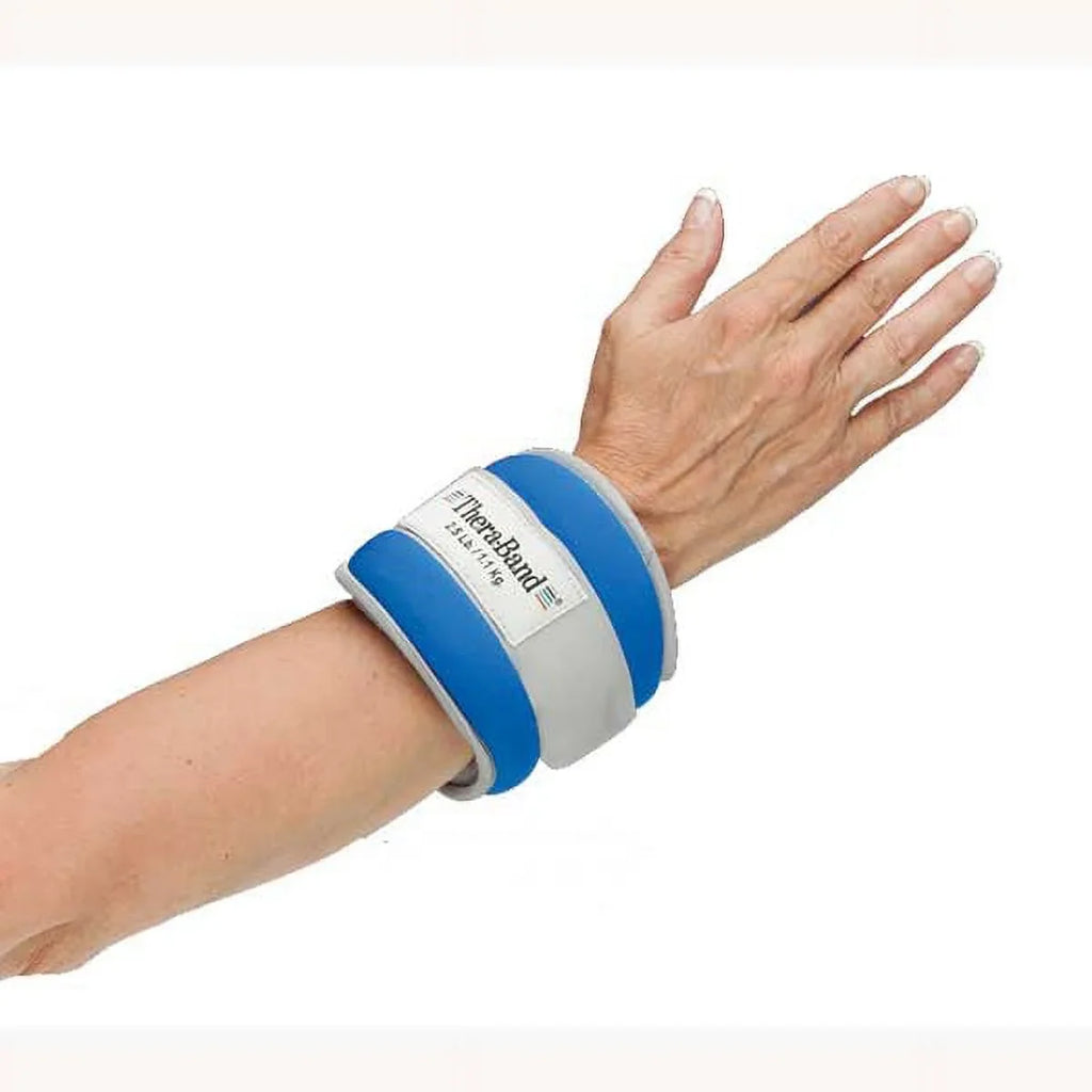 TheraBand Comfort Fit Ankle & Wrist Weight Sizeet, Red, 1 pound each, set of 2