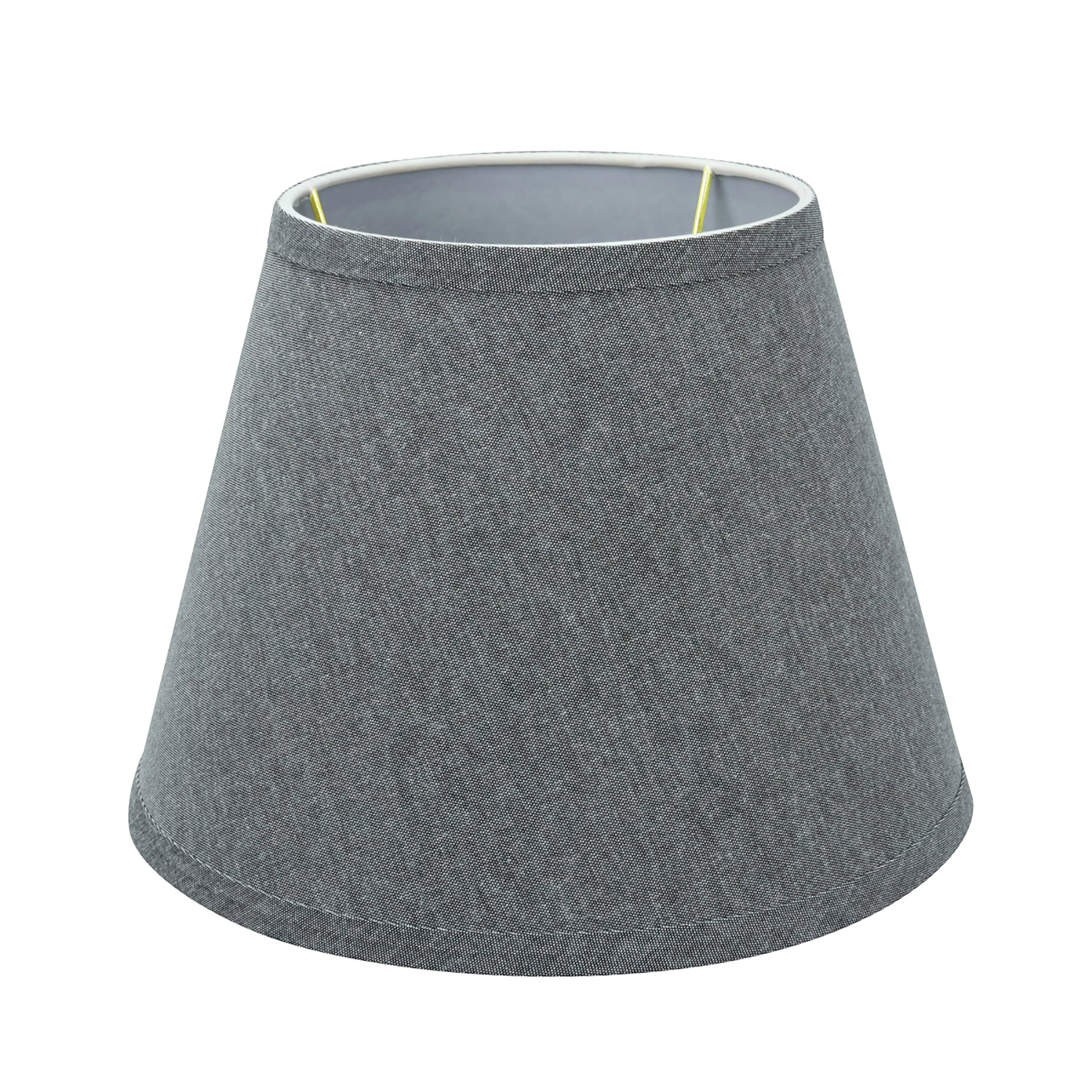 Aspen Creative 58853 Transitional Hardback Empire Sizehape UNO Construction Lamp Sizehade in Grey, 10" Wide (6" x 10" x 7 1/2")