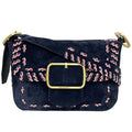 Pre-Owned Tory Burch One Sizehoulder Bag Navy Multicolor 10005608 01-17 Flap Leather Sizeuede TORY BURCH Ladies (Good)