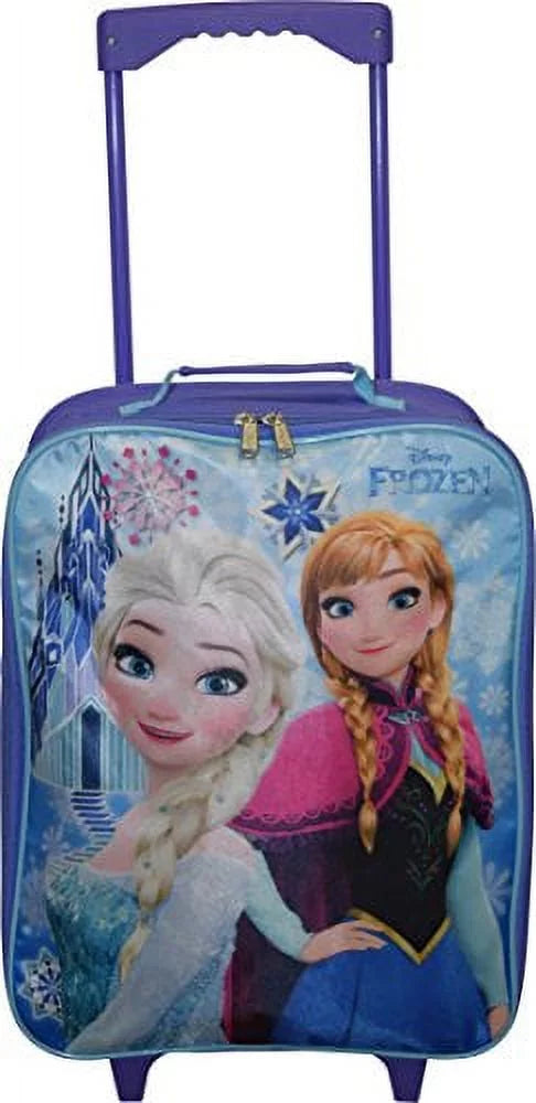 Disney Frozen Girl's 15" Collapsible Wheeled Pilot Case - Rolling Luggage
