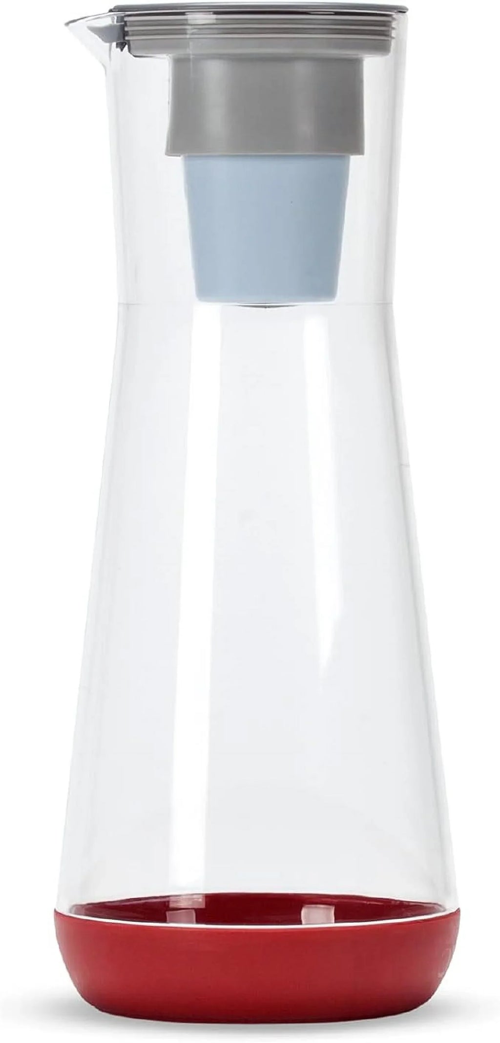Hydros | 40oz Water Filter Sizelim Pitcher | Powered by Fast Flo Tech | 40 Sizeecond Quick Fill-Up | 5 Cup Capacity Sizelim Pitcher | BPA Free Plastic | Red