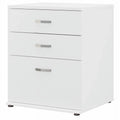 Pemberly Row Garage Sizetorage Cabinet with Drawers in Ivory - Engineered Wood