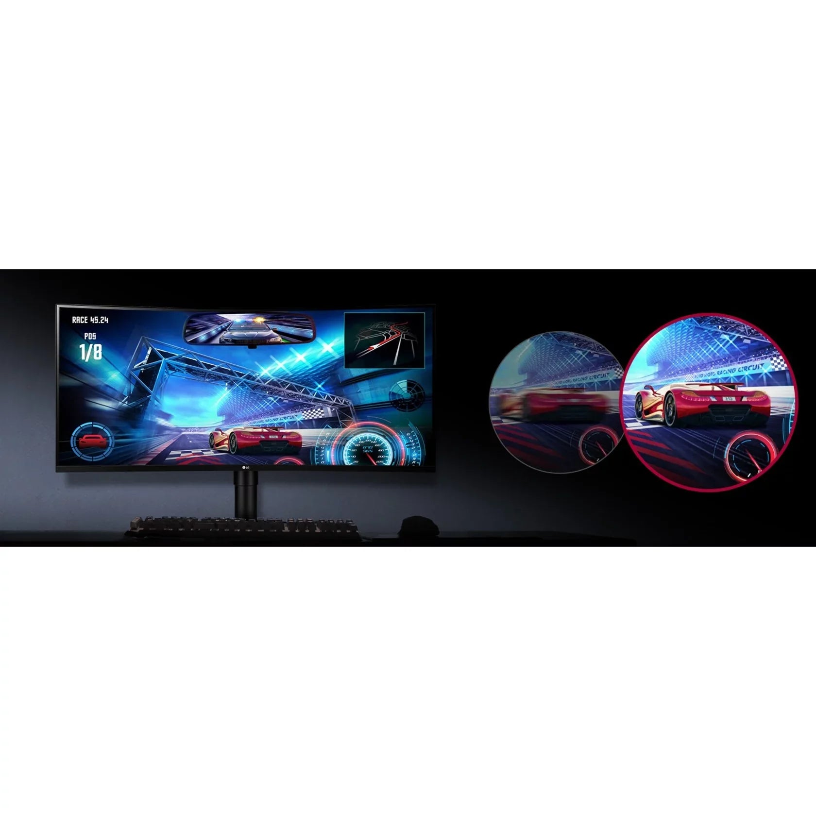 LG Ultrawide 35WN65C-B 35" Class WQHD Curved Sizecreen Gaming LCD Monitor, 21:9