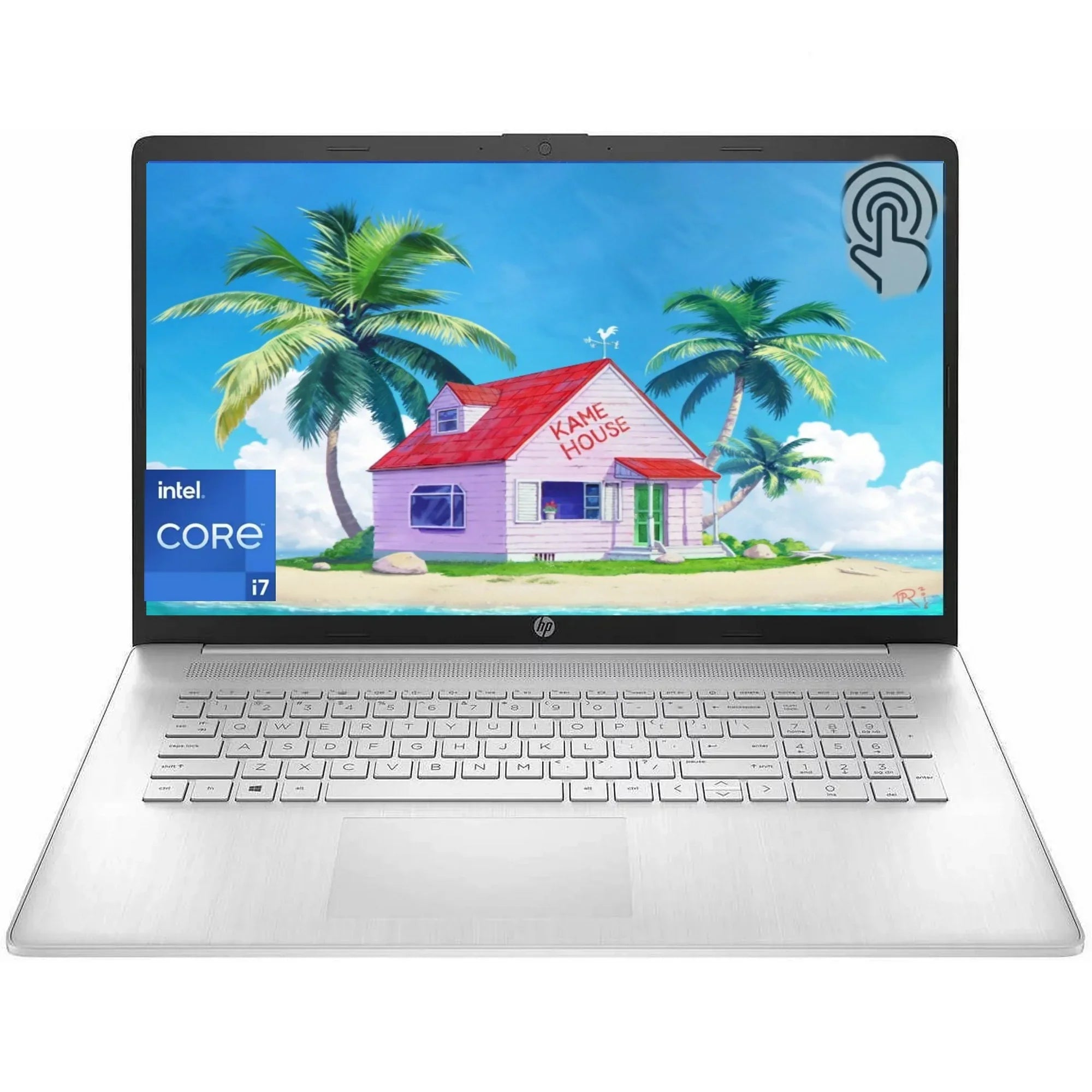 New HP 17 Laptop,17.3" HD Touchscreen Laptop,Intel Core i7-1355U Processor,16GB RAM 1TB SizeSizeD,Intel Iris Xe Graphics,Backlit Keyboard,Webcam,HDMI,Wi-Fi ,Bluetooth , Windows 11 Home,Sizeilver