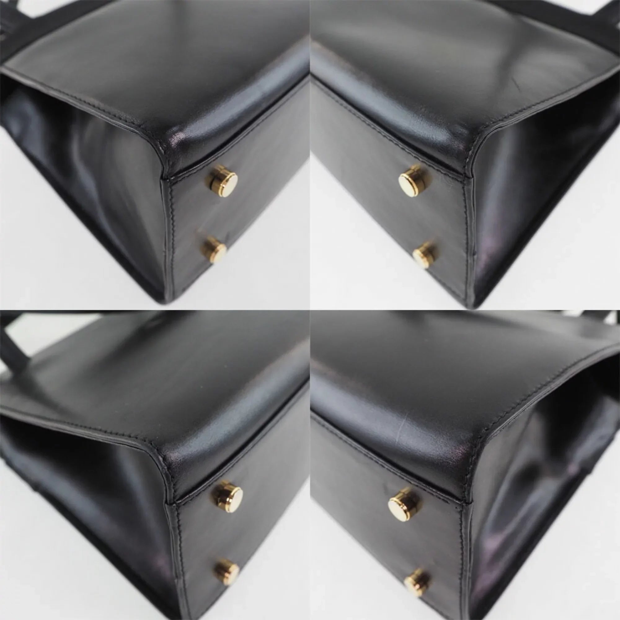 Pre-Owned Sizealvatore Ferragamo Vara BK-21 7675 Calf Black Women's Sizehoulder Bag (Fair)