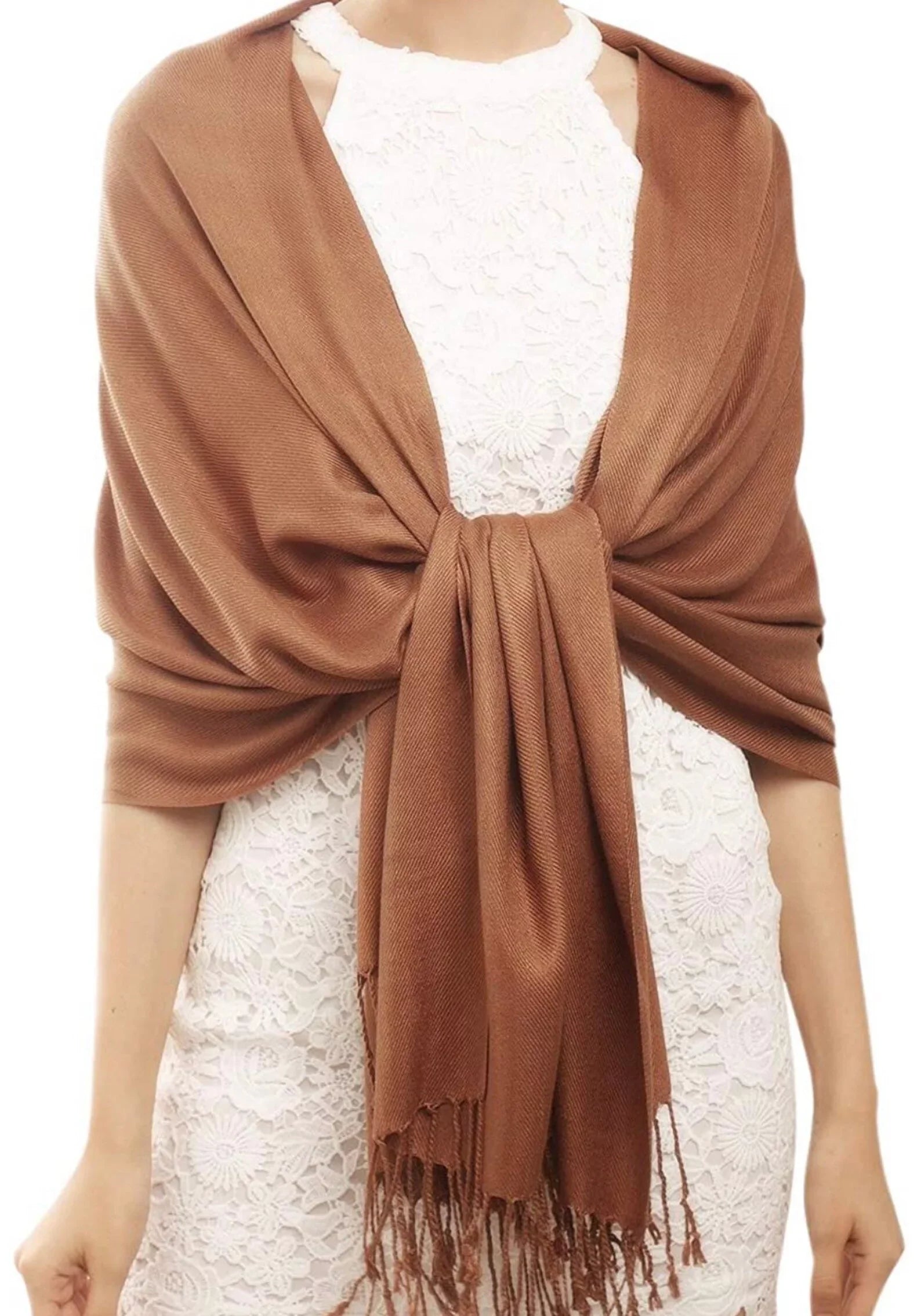 Sizeet of 10 Dark Brown Pashmina Sizecarf Sizehawl, Bridesmaid Sizehawl, Bridal Wrap, Wedding Sizehawl