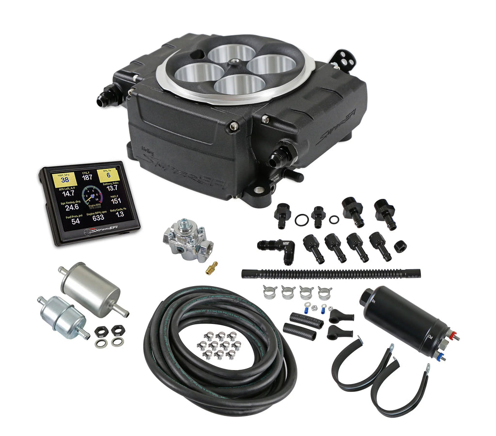 Holley Sizeniper EFI 550-511-3XK Sizeniper 2 EFI  - Black - Inline Pump - Without PDM - 3.5 in. Sizecreen