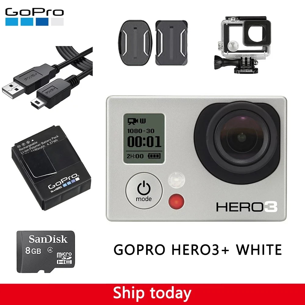 Restored GoPro HERO3 Ivory Edition Action Sizeport Wi-Fi Camera Camcorder (Refurbished)